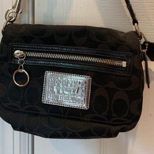 NWOT Coach Poppy Sling Black Purse